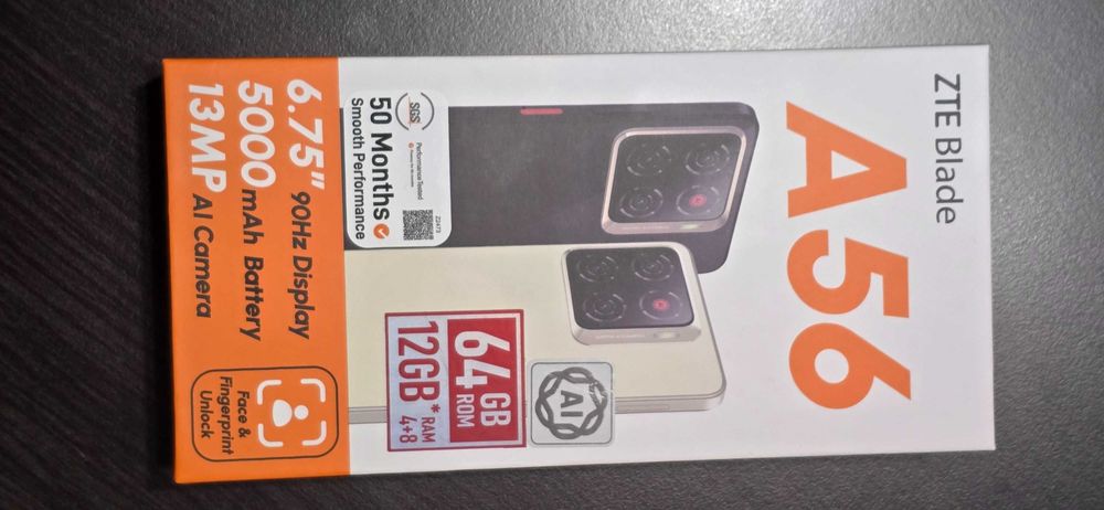 ZTE A56 смартфон 64GB/12GB - Златист цвят - НОВ