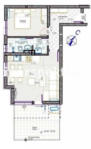 Продава се Двустаен апартамент в Пловдив, Христо Смирненски - 84 кв.м за 717 €/кв.м - Снимка #6