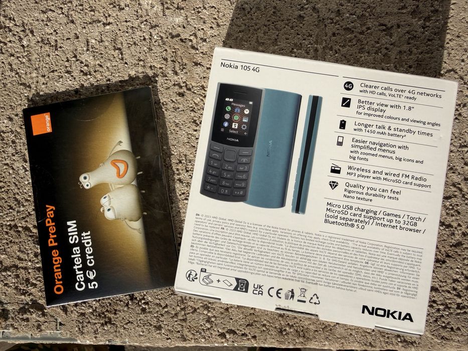 Nokia 105 4g dual SIM cadou carteal sim 5euro