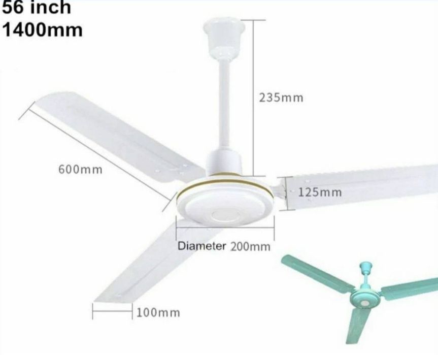патолочний вентилятор 1400