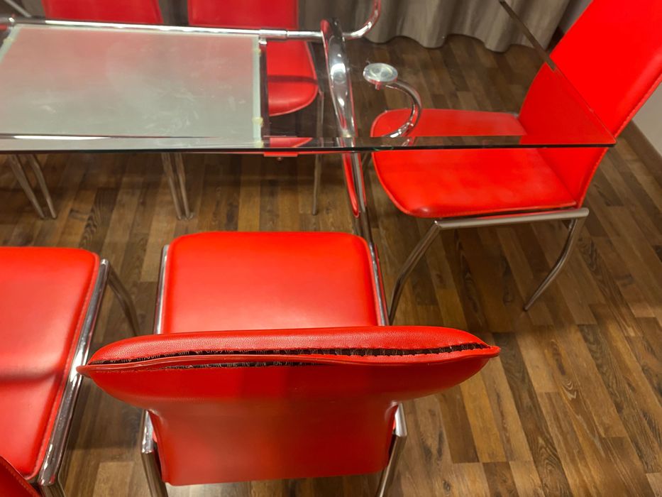 Трапезна маса и столове - 150x90x75 cm