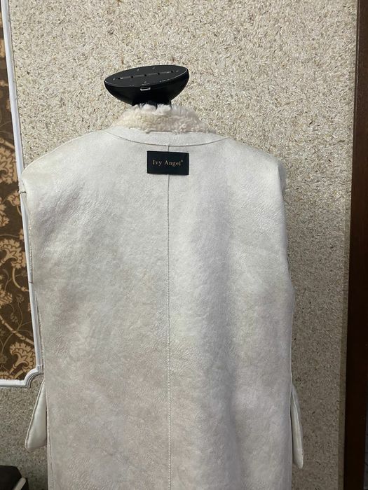 Шуба теди цвет белый