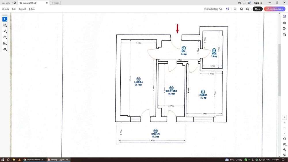 Inchiriez apartament 2 camere Gura Ariesului