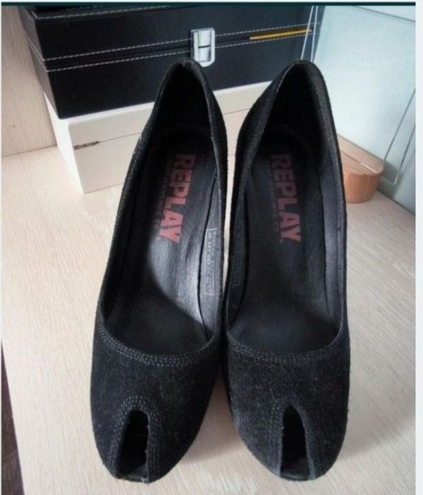 Pantofi eleganți Replay piele naturala intoarsa37
