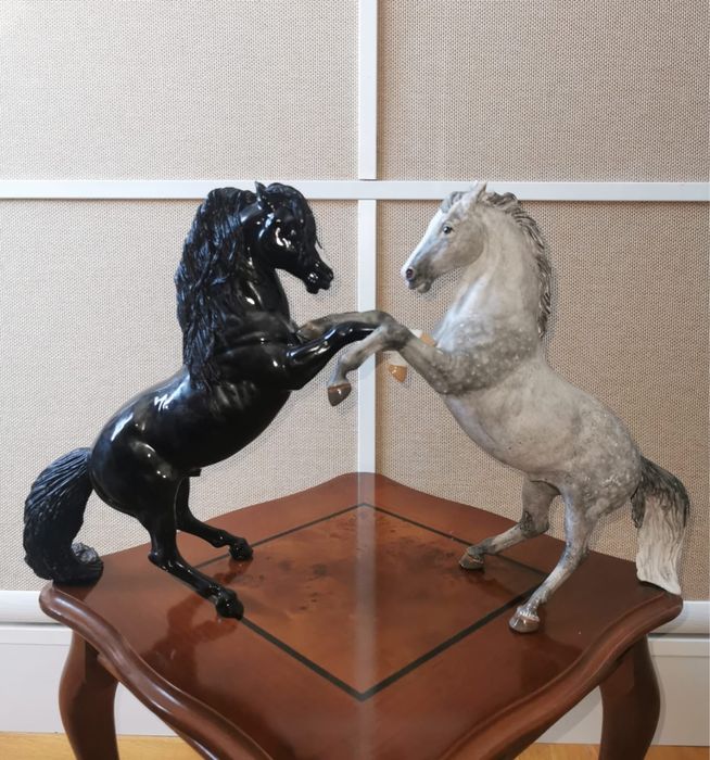 Антикварна фигура на мъж Майсен порцелан колекционерска статуетка 100г