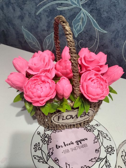 Букеты из бабочек и ароматного мыла