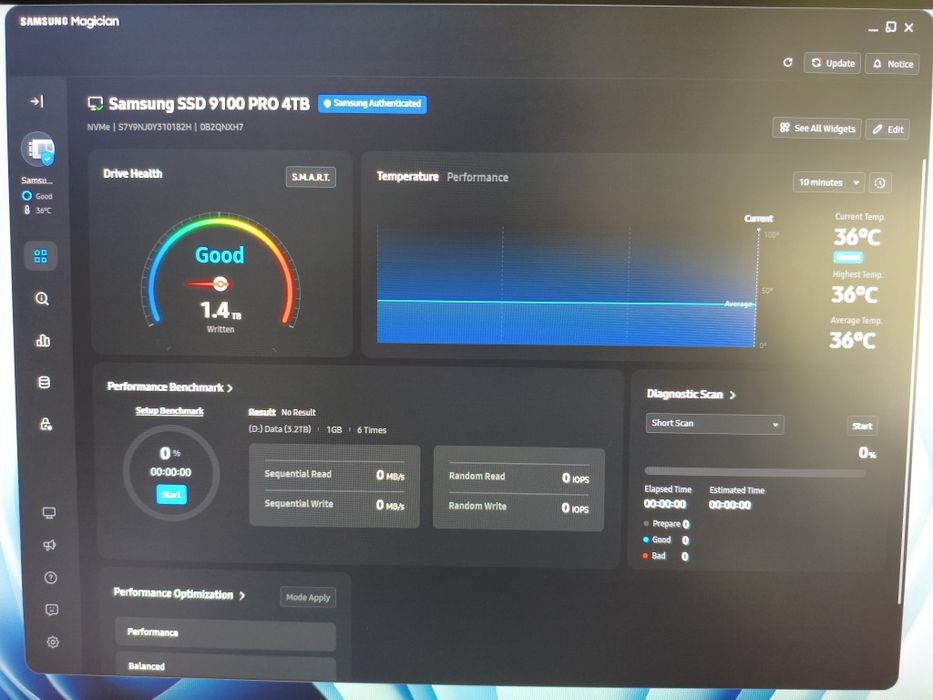 SSD M.2 / Samsung 9100 PRO / 4TB / Nou