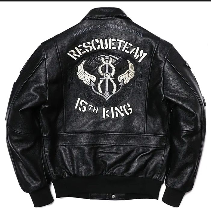 Куртка кожаная пилот ВВС Италии