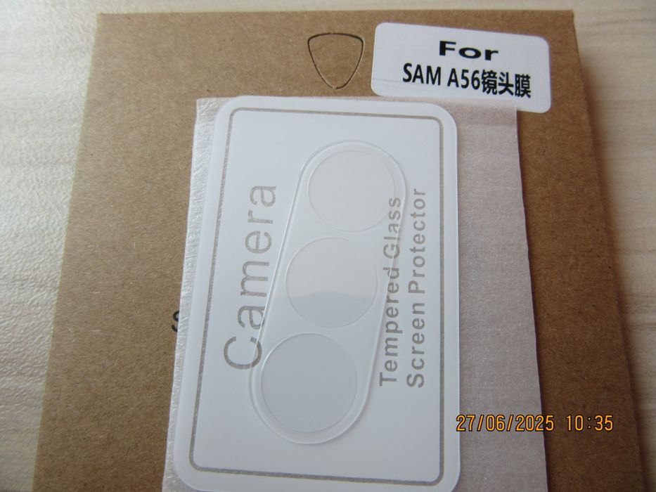 Samsung Galaxy A57 A56 A16 / 3D 9H Стъклен протектор за камера