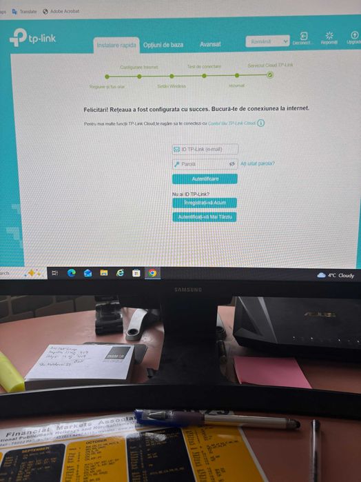 Router 5G Wireless TP-Link NX510v – în cutie, primit de la Orange