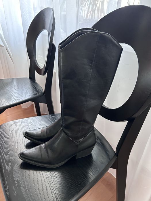 Кожанные сапоги казаки