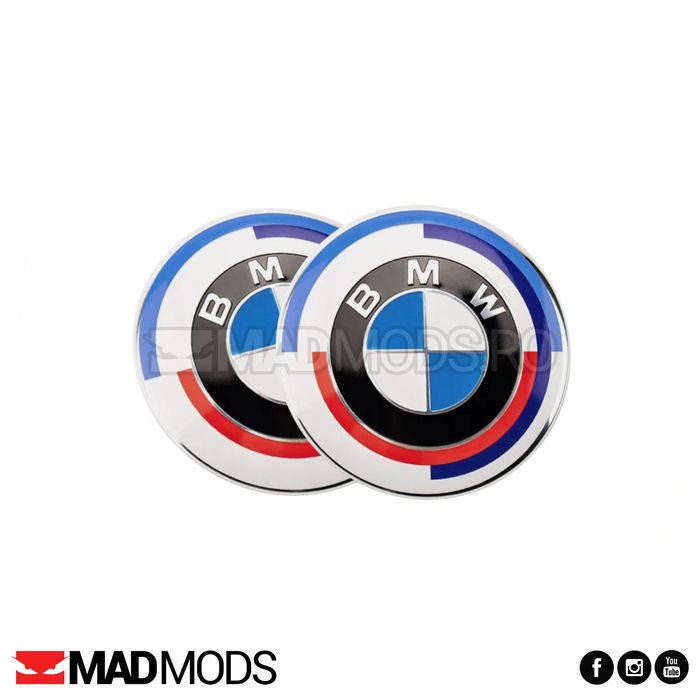 Set 2 buc emblema cheie BMW aluminiu seria 1 2 3 4 5 6 7 8 X i