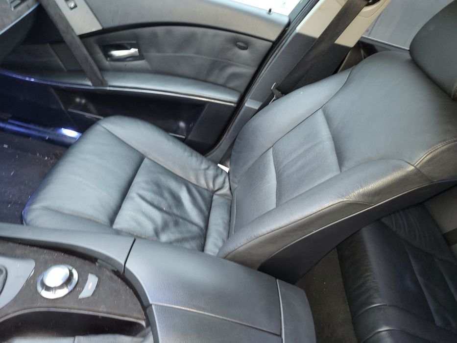 Interior piele neagra incalzit bmw e60