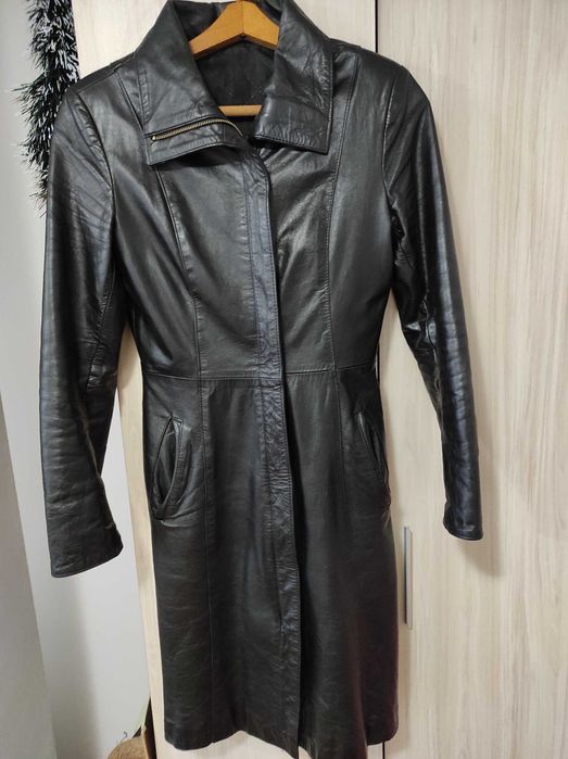 Естествена кожа палто