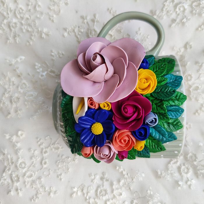 Ръчно декорирана чаша