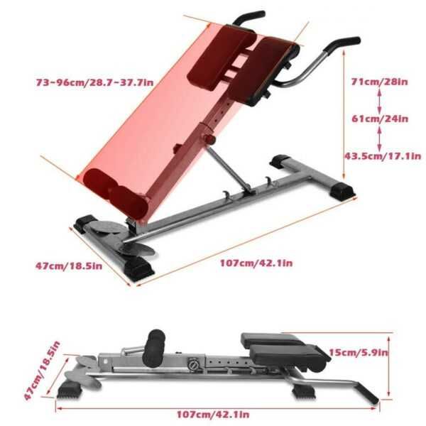 Нов фитнес уред за хиперекстензии , гръбна ектензия/римски стол