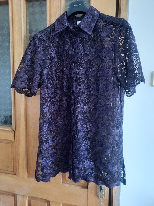 Elegant blazer din dantela groasa marime 48