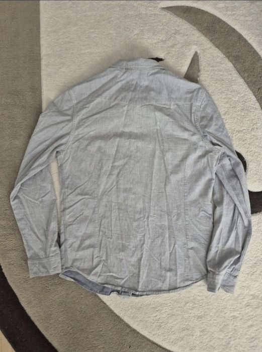 Camasa de blugi, bărbaţi, Lee, Slim Western Albastru, M / L