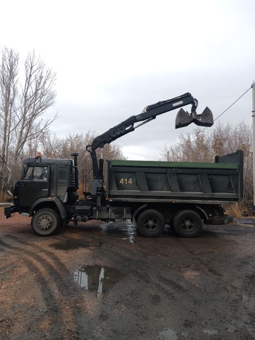Вывоз мусора КамАЗ 14 тонн самогрущик