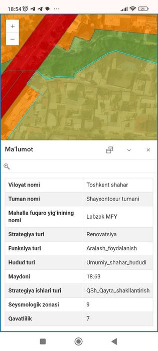 Продается земля первая линия ор.  Лабзак. Шайхантахурский