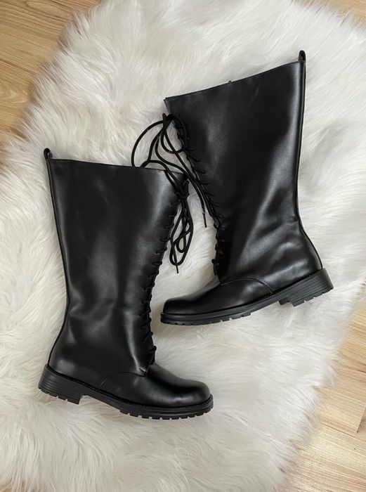 Cizme piele naturala Plus Size