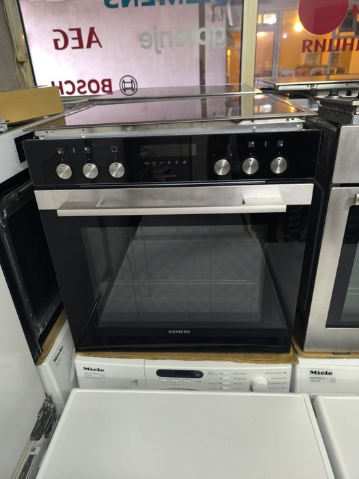 Фурна с котлони Siemens HE378GTS0 - 71 литра . Пиролиза.