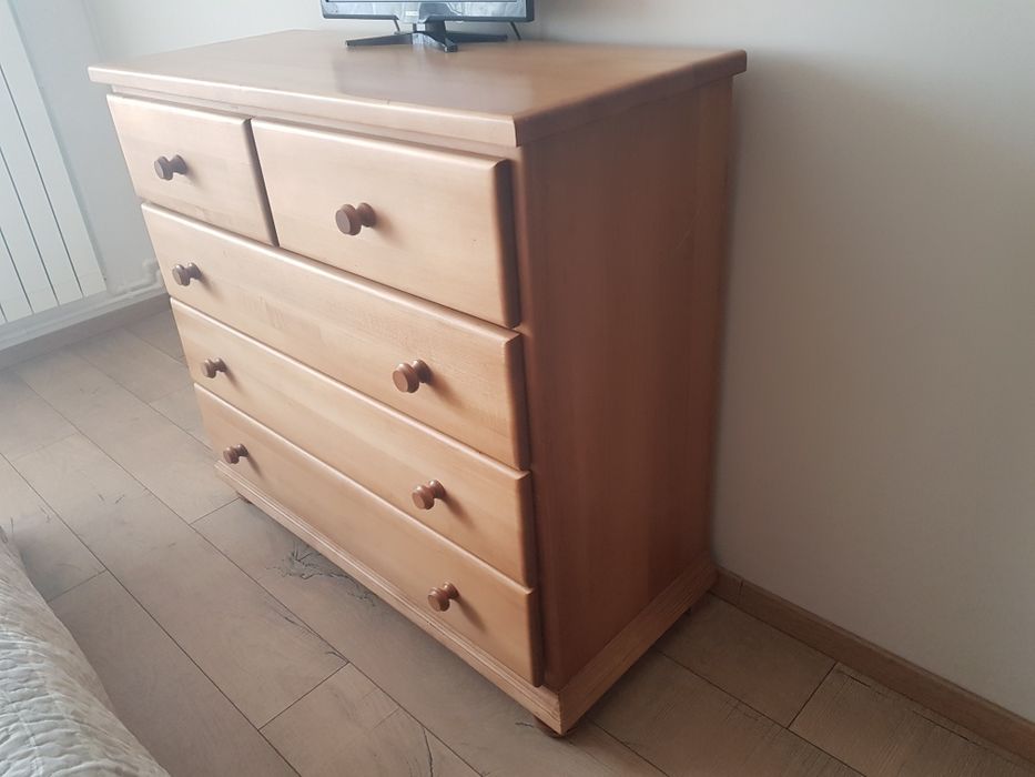 Dulap + comoda din lemn masiv