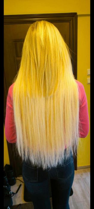 Екстейшън ,естествена коса