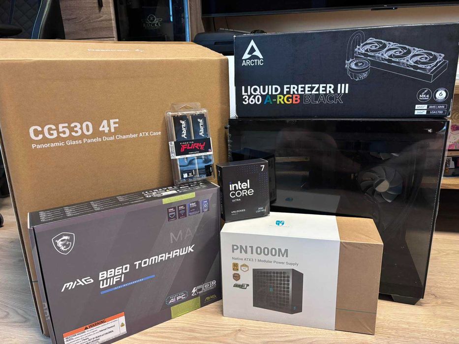 Геймърски компютър Intel Core Ultra 7 265К/B860/DDR5 32/1000W/ГАРАНЦИЯ