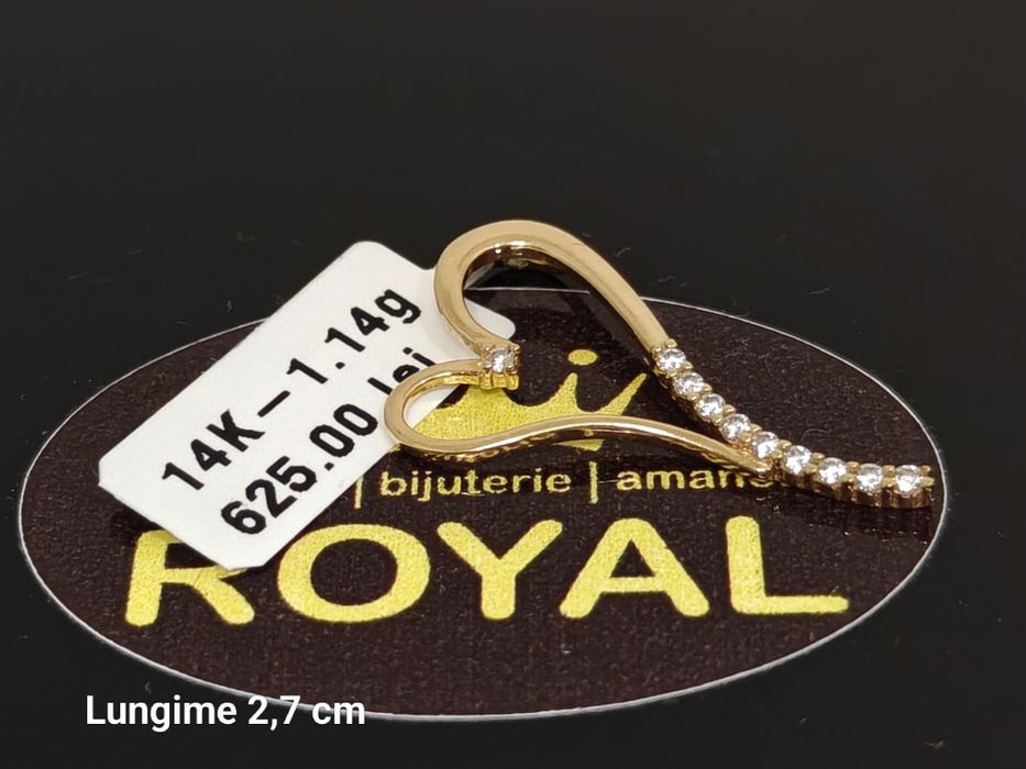 Bijuteria Royal: Pandantiv aur nou 14k/1.14 gr