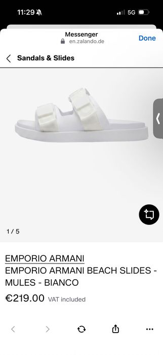 Мъжки чехли Emporio Armani