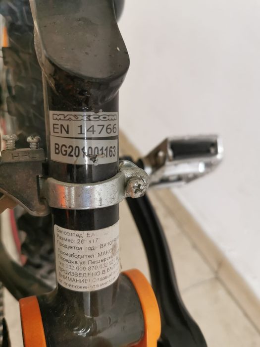 Велосипед 26" х 17 добро техническо състояние Interbike