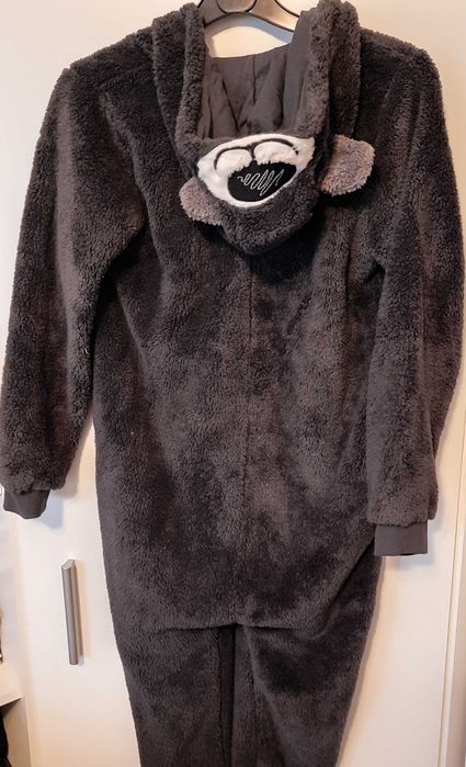 Pijama intreaga baiat, noua, gri, marimea 140-146 cm