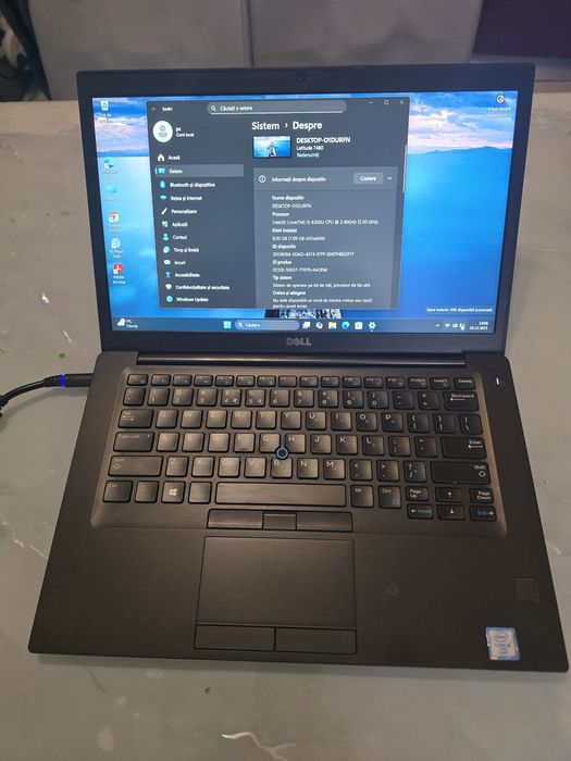 Laptop Dell E7480, i5-6300, ram 8gb, ssd 128gb,