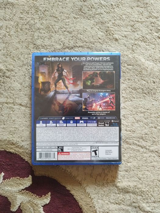 Диск Marvel на Playstation 4