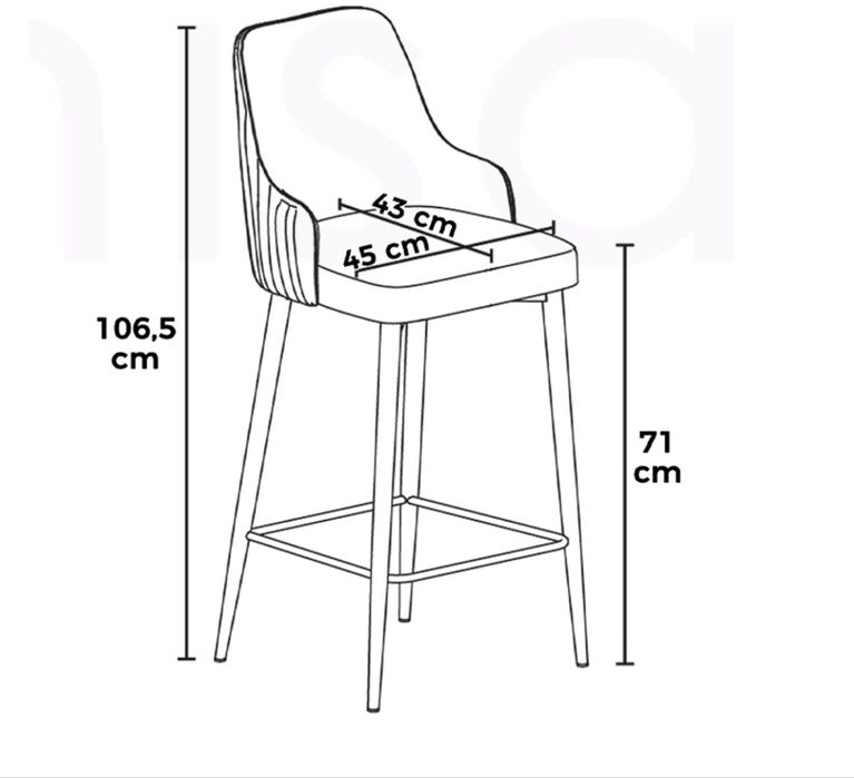 Set masa bar cu 4 scaune