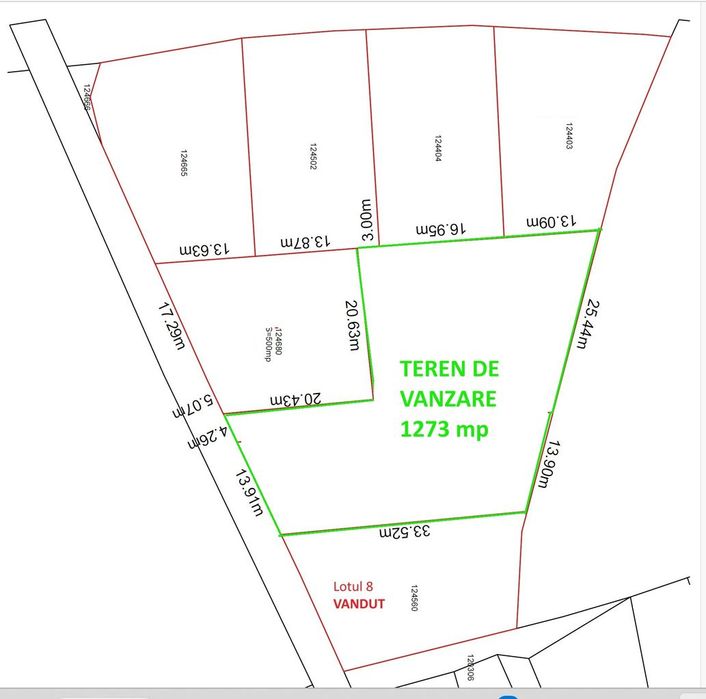 Teren intravilan 1273 mp zona Bran(Tohanita) la 4 km de Zarnesti