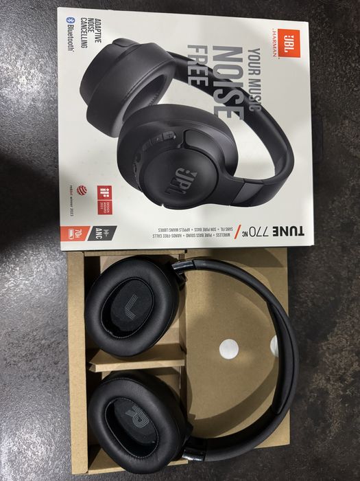 Casti JBL Tune 770NC, Bluetooth, On-ear, Microfon, Noise cancelling,