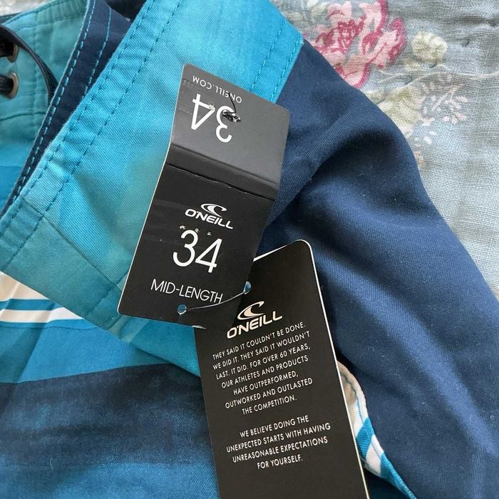 Шорты для сёрфинга O’Neill Blue Striped Board Shorts! Новые с бирками!