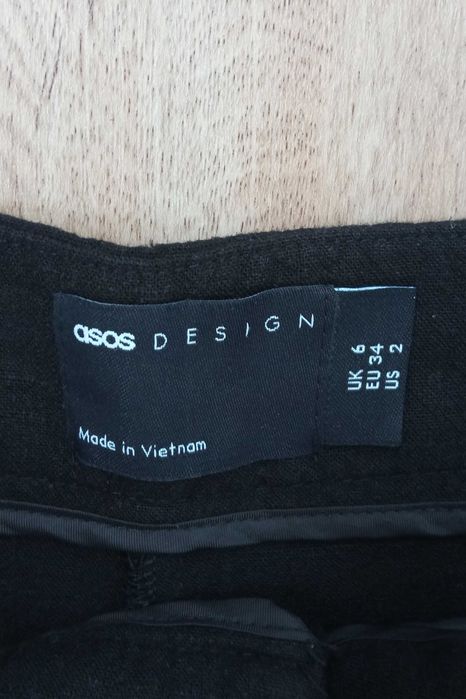 Pantaloni talie inalta, cu in