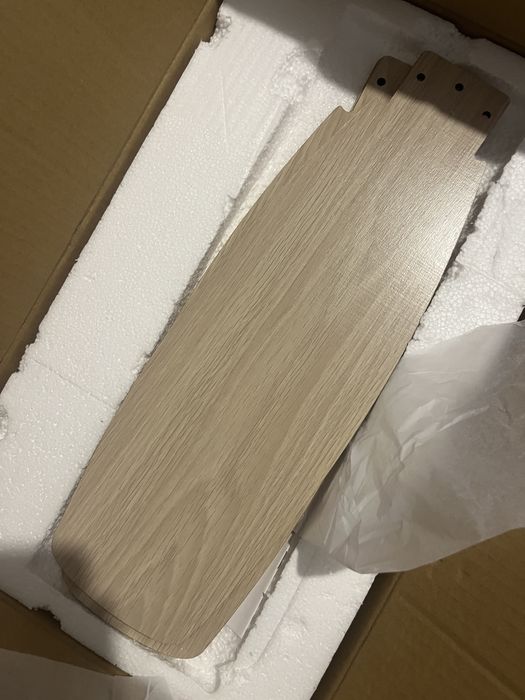 Нова лампа вентилатор перки с тървен и златист елемент