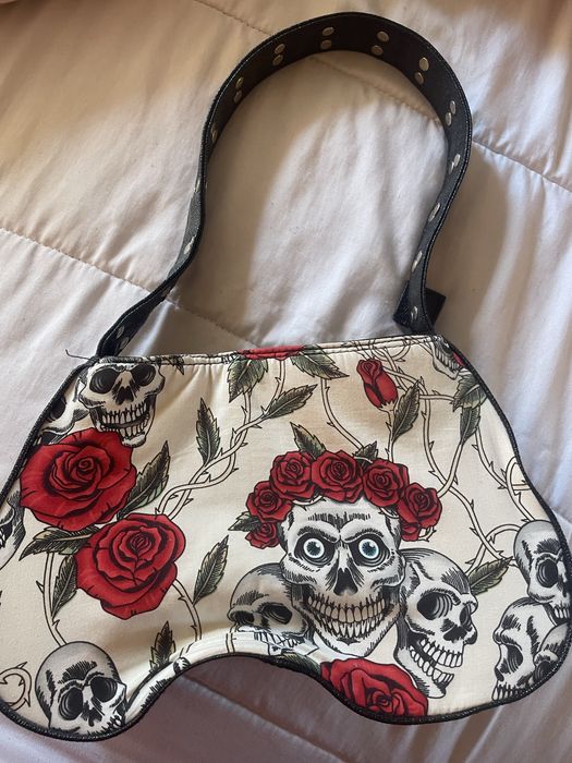 Vintage чанта black roses