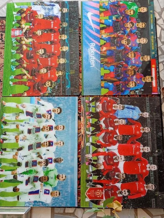 Стекло рисунка футболисты