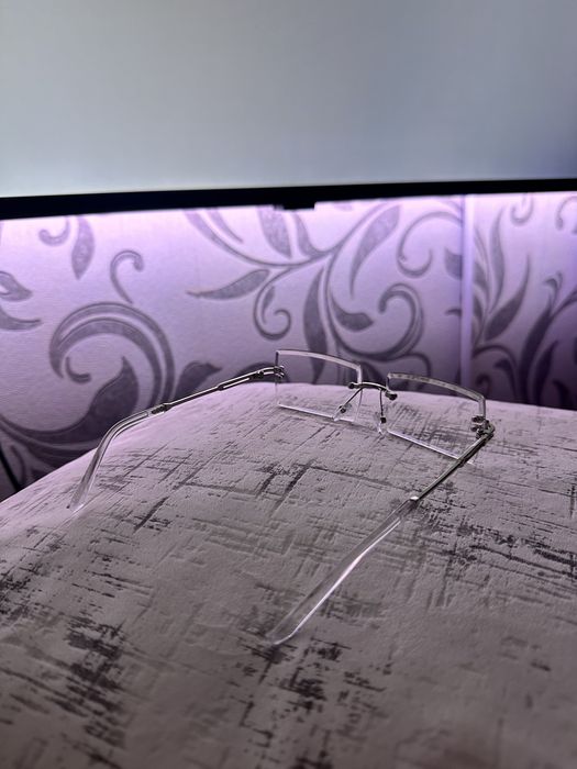 Ochelari rimless de design — lentile transparente (fără protecție UV)