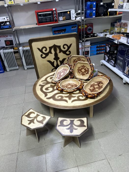 Астау. Табак . Агаш ыдыс