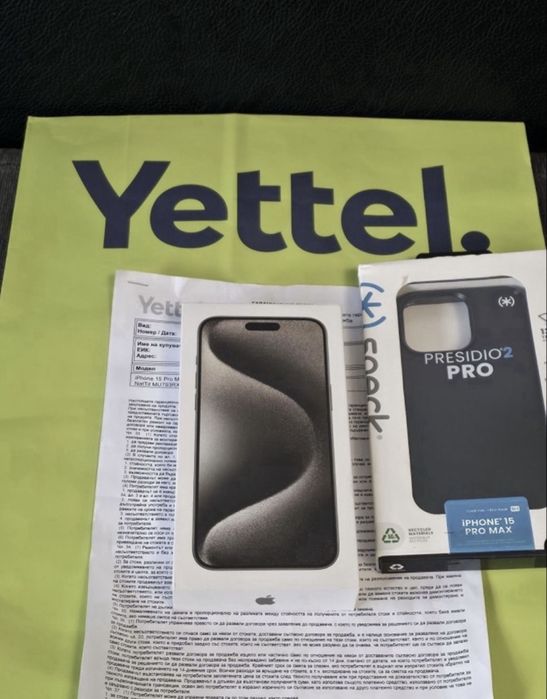 256GB iPhone 15 Pro Max Гаранция Yettel 2028 NATURAL TITANIUM