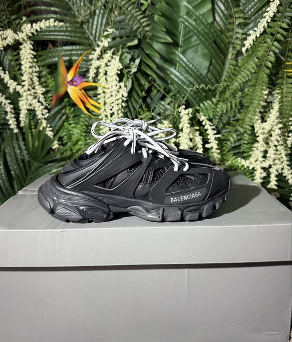 Balenciaga Track Slippers Black