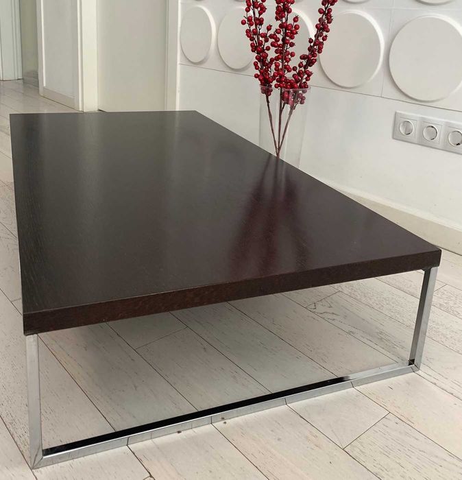 Masa joasa pentru cafea, lemn, wenge