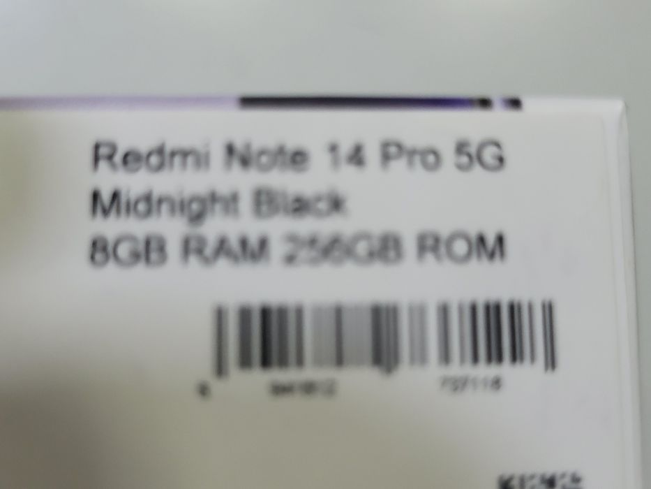 REDMI NOTE 14 PRO Black Nou Cutie Poze reale desigilat Pt proba