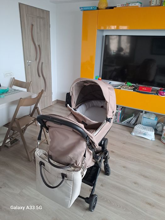 Carucior LeClerc Magic Fold Plus cu landou, husa, geanta infasat